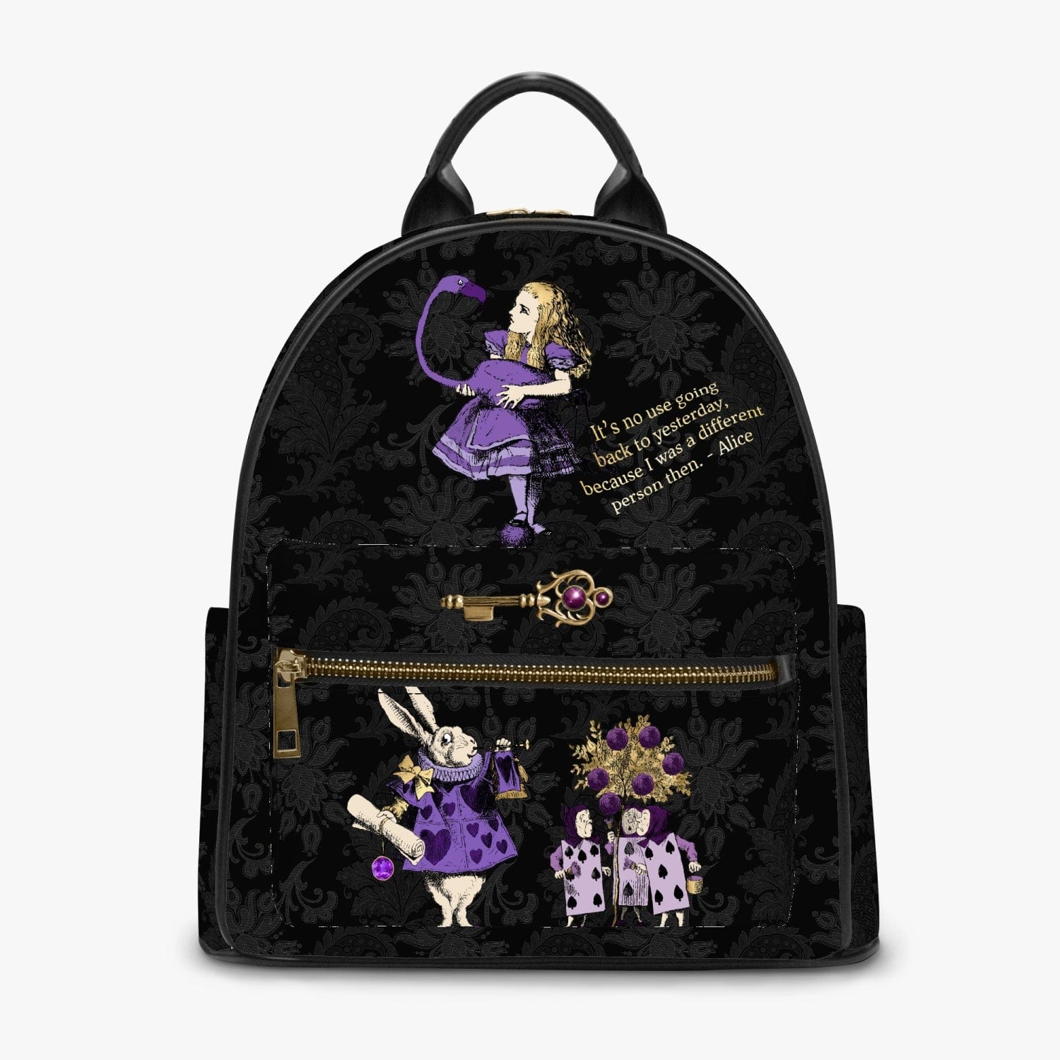 Alice In Wonderland Character Print Backpack online