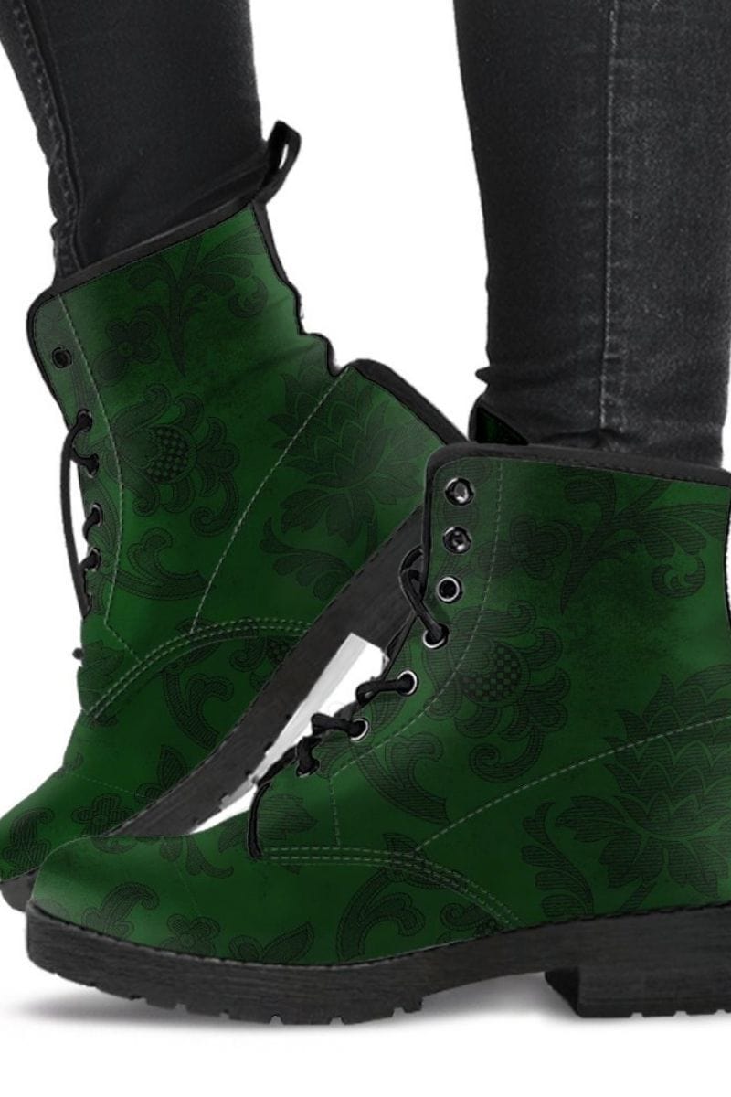 Dark on sale green boots