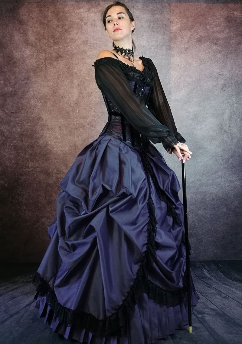Made to Measure Burgundy Beauty Gothic Victorian Steampunk Corset Gown –  Gallery Serpentine