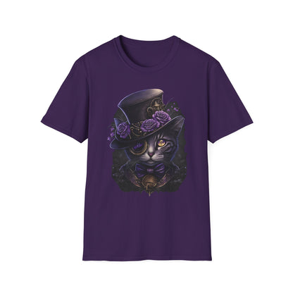 Steampunk Cat for USA customers only,  Unisex Softstyle T-Shirt