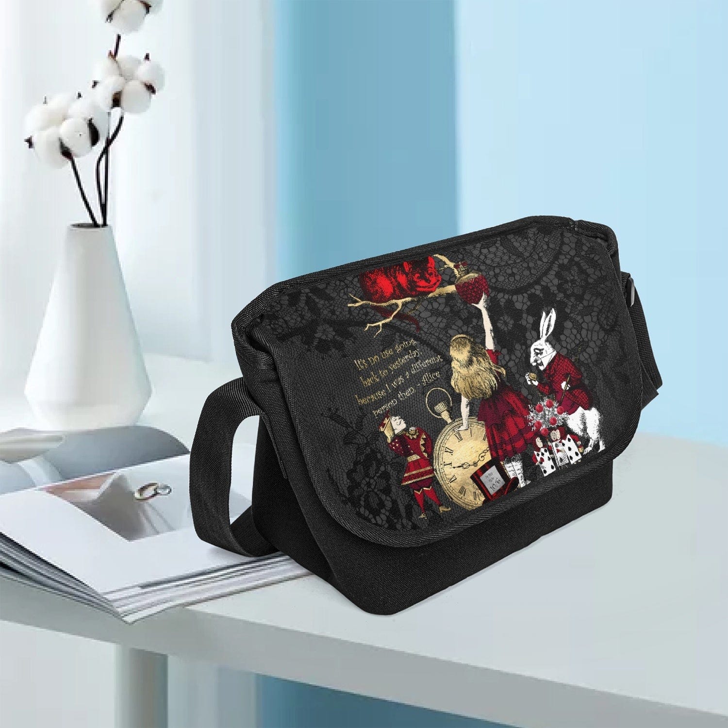 Alice in wonderland messenger bag online