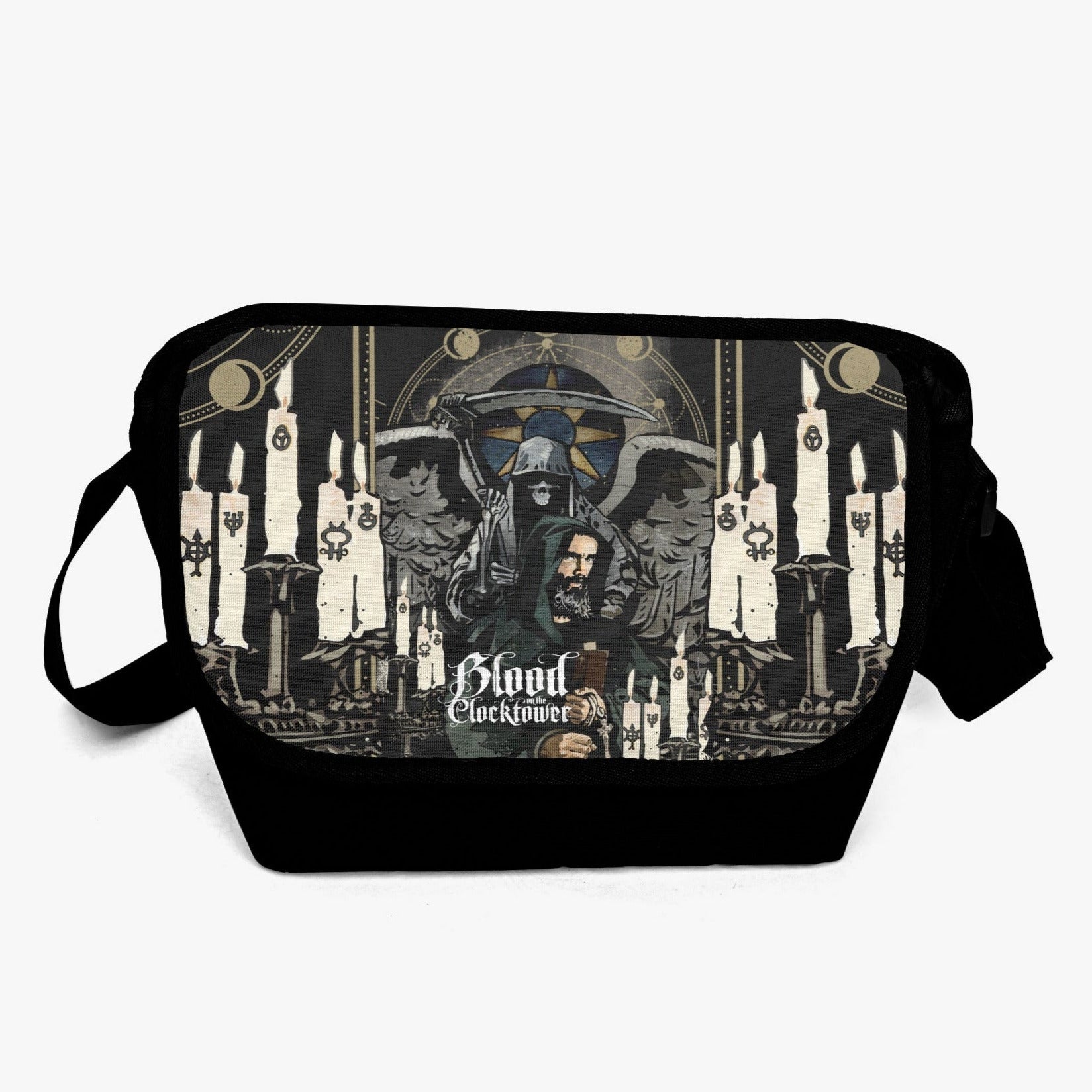 Reaper Messenger Bag, padded canvas, unisex messenger bag for players of Blood on the Clocktower