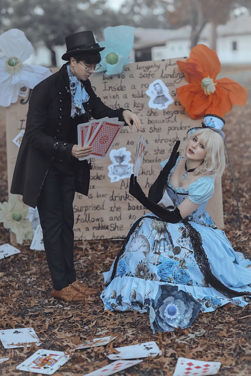Alice in Wonderland Corset Gown  Alice in Wonderland wedding