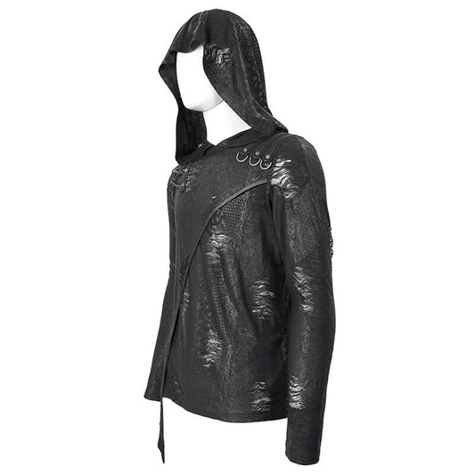 Lycan Revenge Men's Gothic Hooded Top