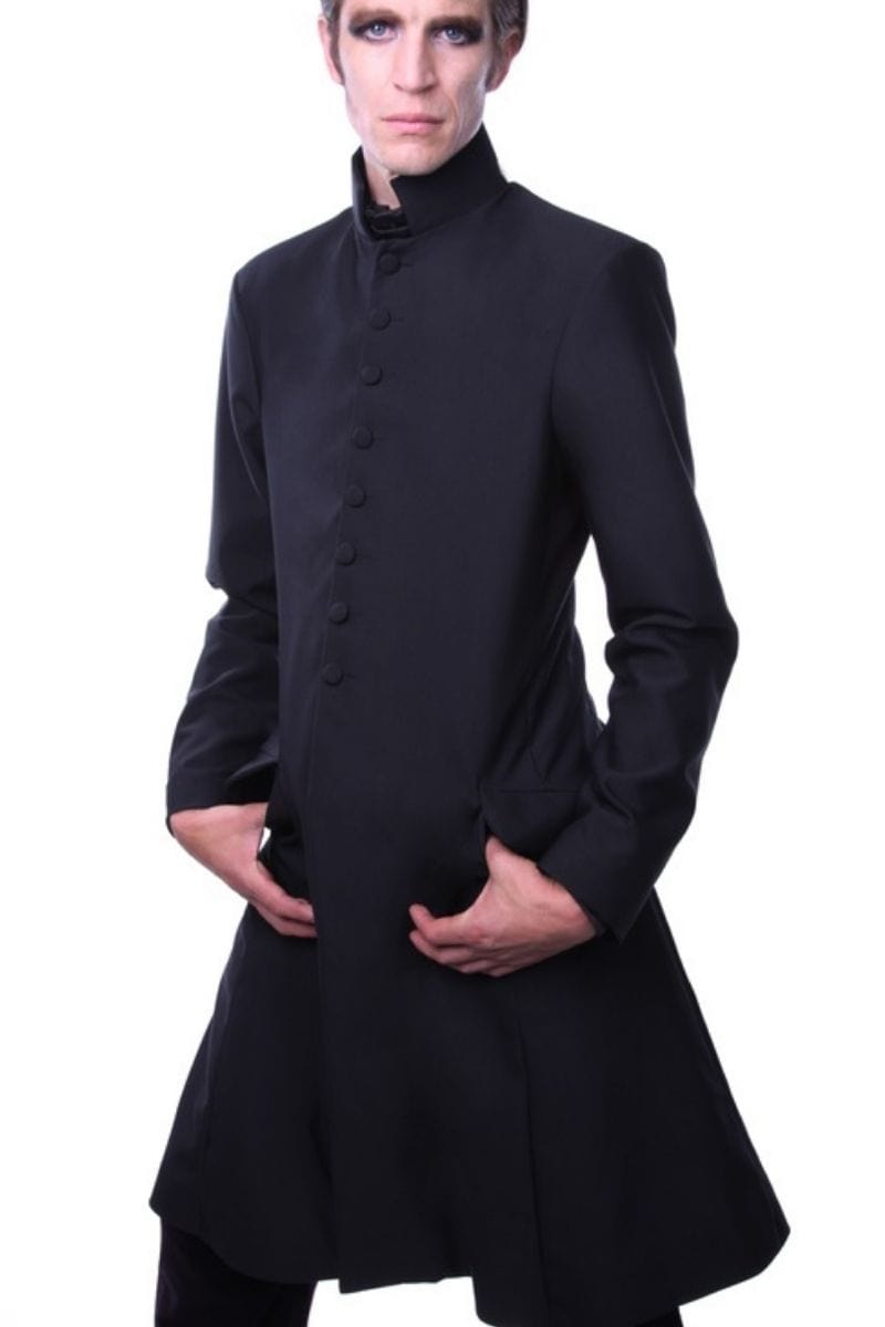 Gothic long hot sale coat mens