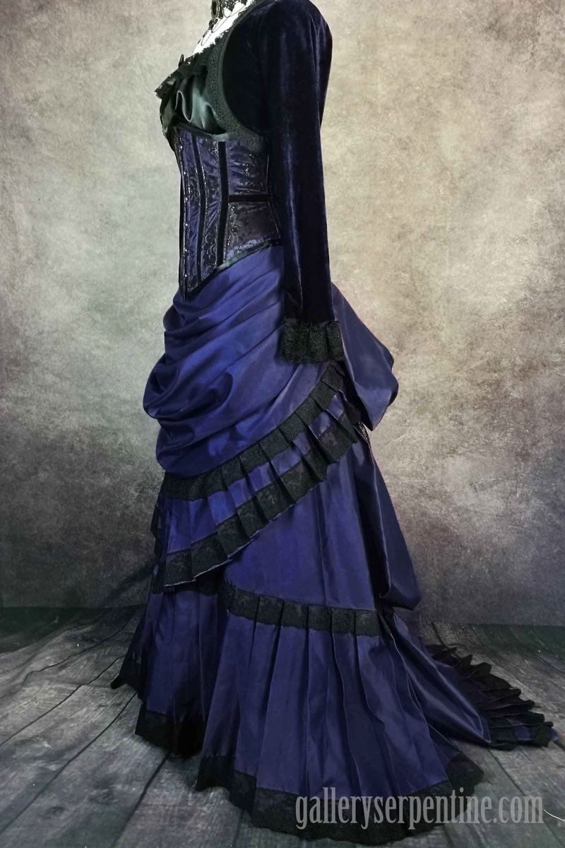 Victorian 1880s era inspired skirt  gothic victorian wedding dress –  Gallery Serpentine