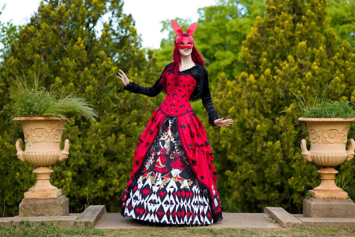 Alice in Wonderland Wedding Gown Queen of Hearts Wedding Dress