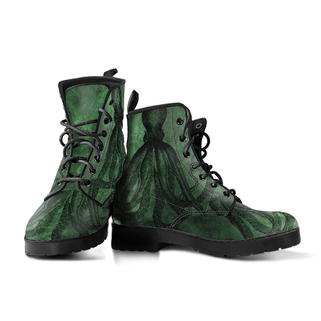 Womens green combat on sale boots