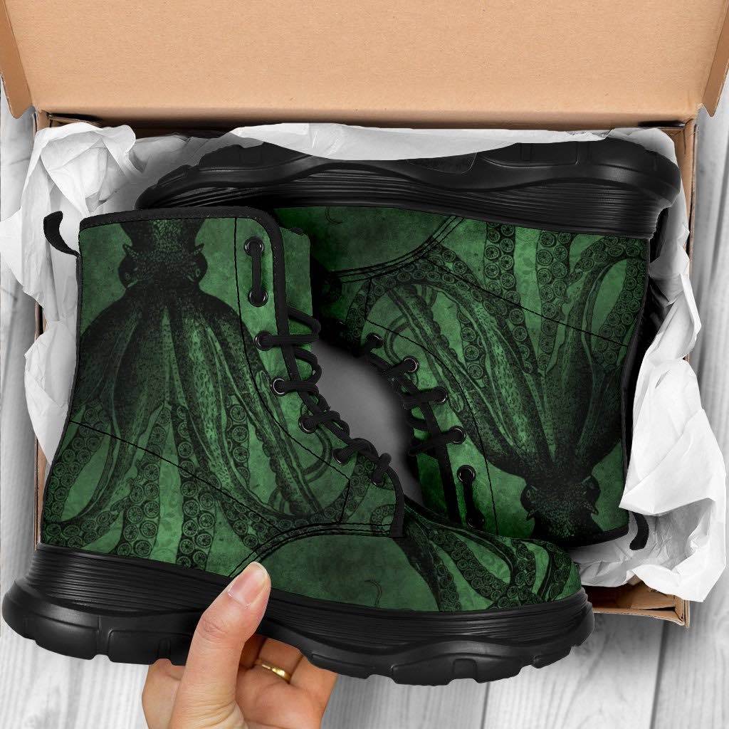 Green deals yeezy boots