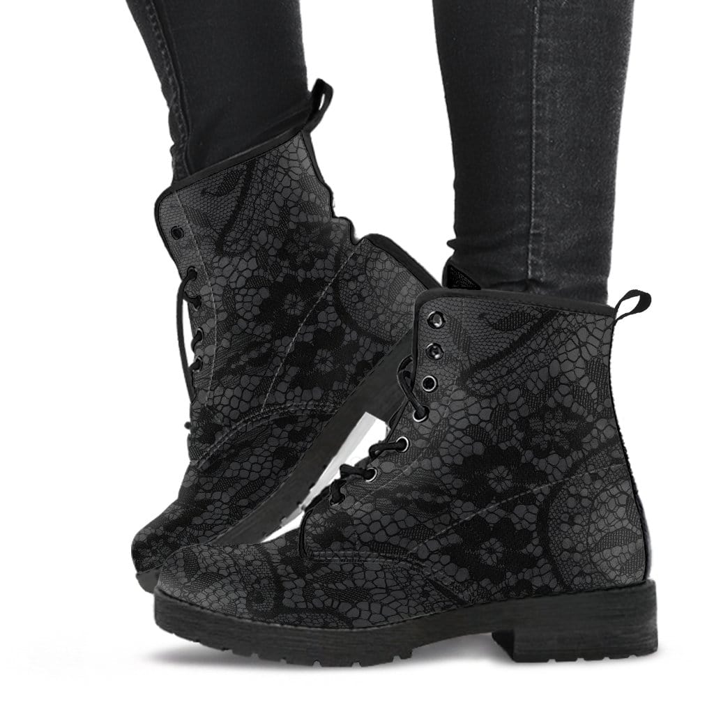 Gothic lace up outlet boots