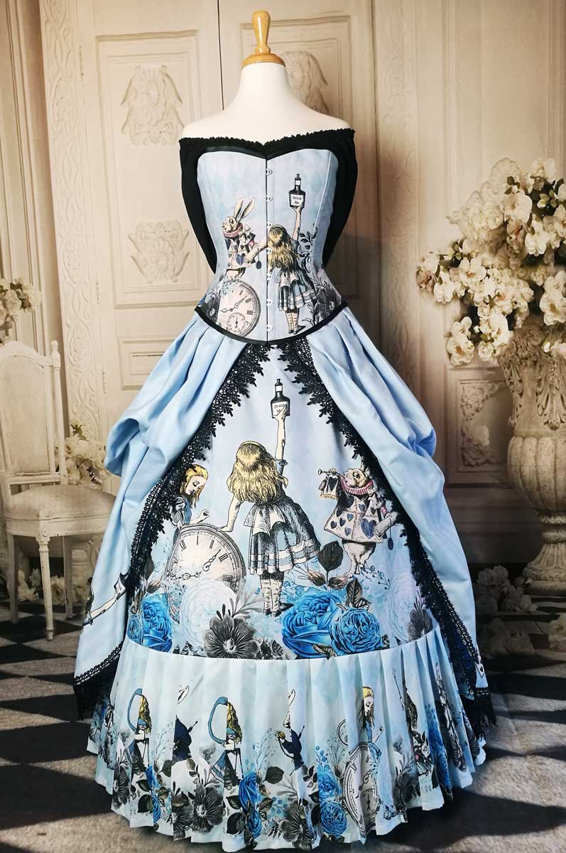 Alice in wonderland themed wedding clearance dress