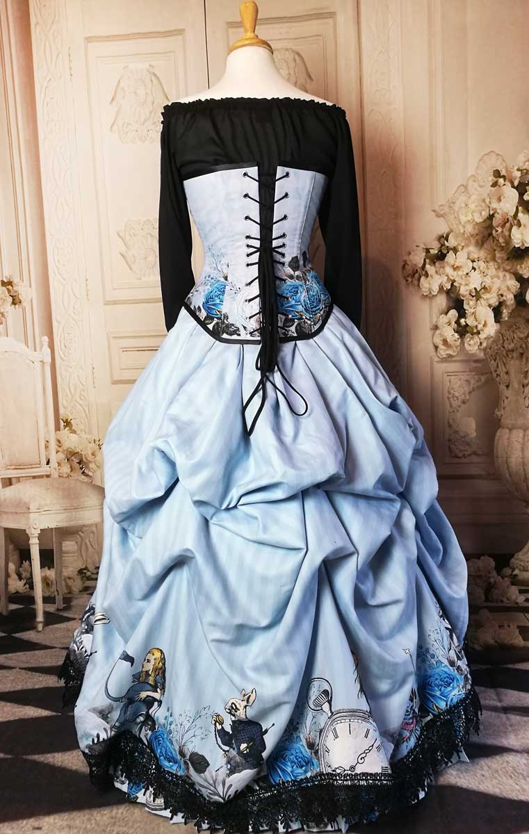 Blue steampunk outlet dress